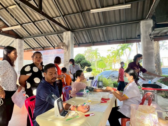 ตรวจสุขภาพประจำปี 2568 เมื่อวันที่ 10 เมษายน 2568 ณ ทต.บ้านพร้าว อ.ป่าพะยอม จ.พัทลุง